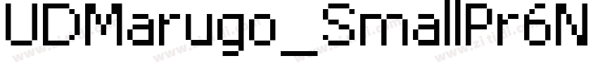 UDMarugo_SmallPr6N D字体转换